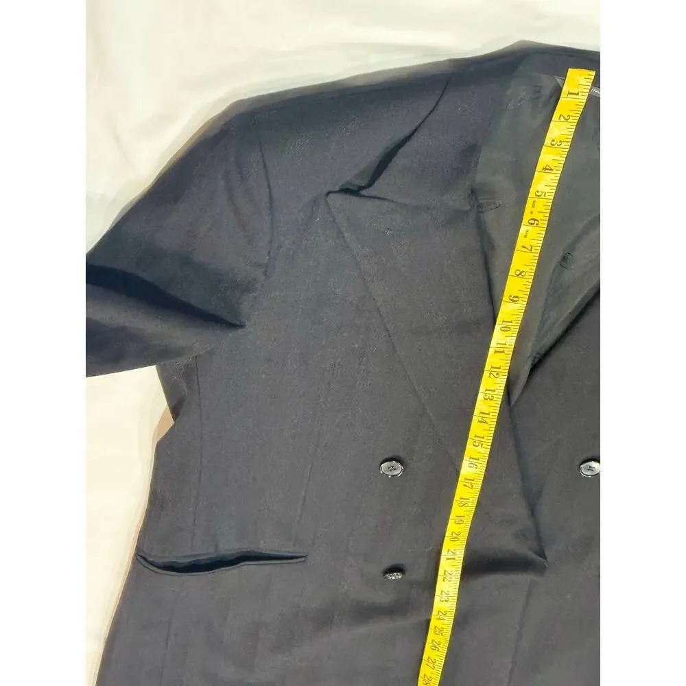 Vintage 1990s Missoni Uomo Double Breasted Virgin Wool Blazer IT 54 Italy
